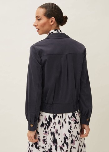 Phase Eight Pandora Shacket Jackets Dark Grey USA | 7318492-XP